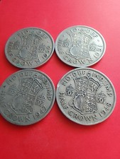 1947,1948,1950 &1951 halfcrowns