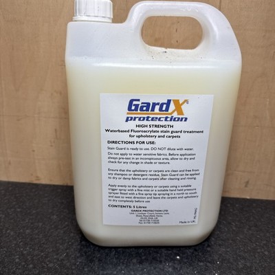 Genuine GardX Professional Interior Fabric Stain Guard treatment.