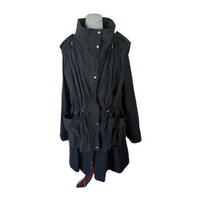 DKNY New 14 Three In One Hooded Vest  Undercoat Black