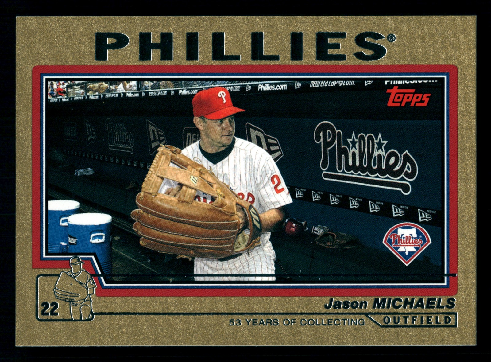 Jason Michaels Philadelphia Phillies 2004 Topps Gold #181 SN /2004
