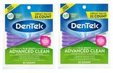 DenTek Complete Clean Easy Reach Floss Picks, Advanced 32 Count (Pack of 2) 