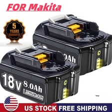 2 Pack 6.0Ah 18V For Makita LXT Lithium-Ion BL1830 BL1850 BL1860 Tool Battery