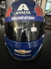 WILLIAM BYRON SIGNED 2024 HMS AXALTA FULL SIZE HELMET W/COA & CARD