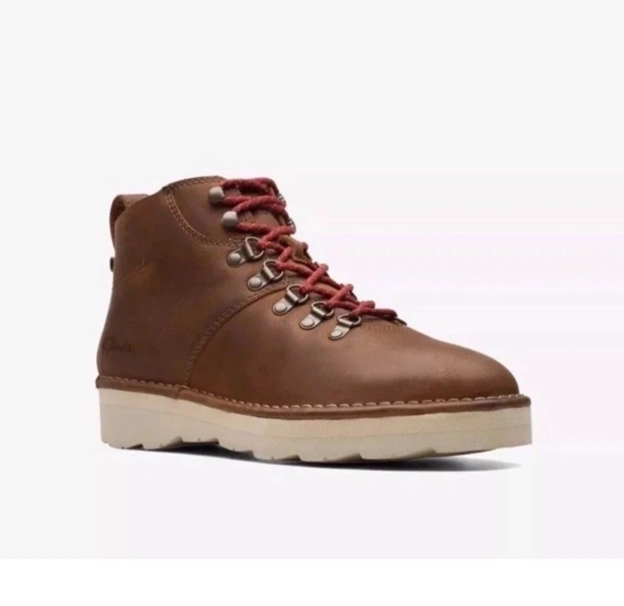 CLARKS CRAFTDALE HIKE Men’s TAN LEATHER ANKLE BOOT UK Size 7 G EUR 41