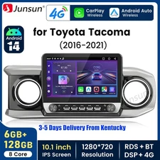 Android 14 10.1"Carplay 6+128GB For Toyota Tacoma 2016-2021 Car Stereo Radio GPS