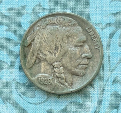 CRISP 1928 "Denver" Mint buffalo w/ "Very Fine" details, full horn and a bold MM