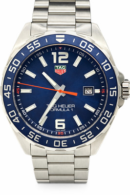TAG Heuer Formula 1 WAZ1010 S/Steel Blue Dial 43mm Full Set 2022 Excellent UK