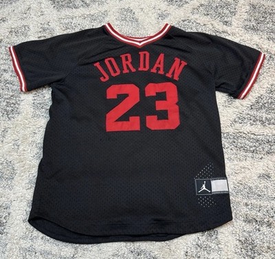 Michael Jordan #23 Bulls Red Retro Kids Youth Small  5-6 Stitched Jersey