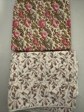 Fabric 100 cotton pieces total 1 And 1/3 Yards