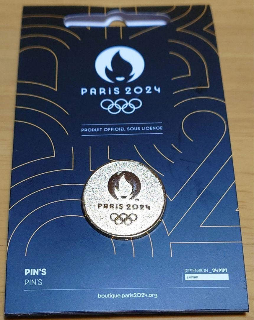 2024年PARISパリオリンピック ゴールドピンバッジ 新品 Paris 2024 Olympics Swimming Pin Badge