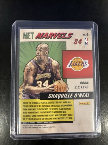 Shaq (Shaquille O’Neal ) 2021-22 Donruss Net Marvels #4 Press Proof - LA Lakers - Picture 2 of 2