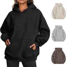 Women Oversized Hoodies Fleece Sweatshirts Fall Fashion Pullover Sweaters Winter