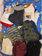 Boys 5t 8 Piece Bundle Lot Short Sleeve Long Sleeve Shirts garanimals Gap