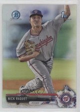 2017 Bowman Draft Chrome Refractor Nick Raquet #BDC-182 nh6