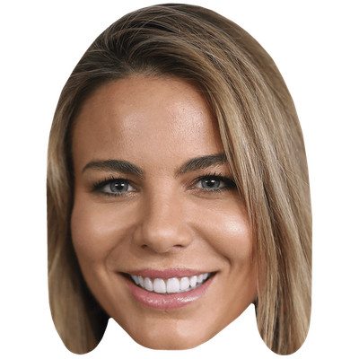 Fiona Falkiner (Lächeln) Promi Maske, flaches Kartengesicht, Kostüm Maske