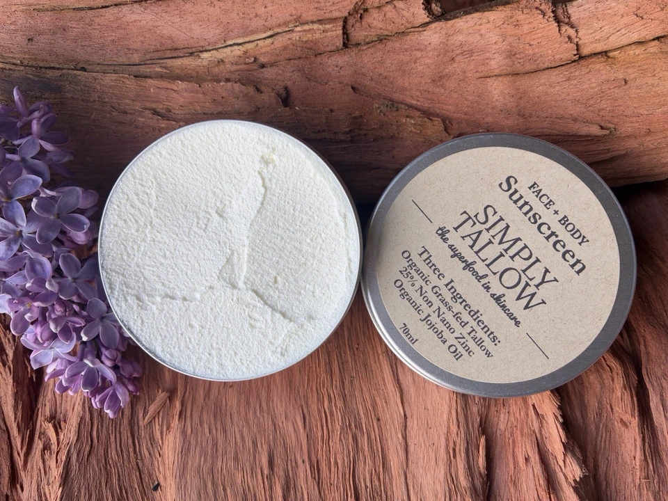 Tallow Mineral Sunscreen, Three Ingredients, 25% Zinc, Sensitive Skin, SPF 40 - image 4 of 4