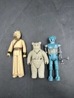 Vintage Star Wars Figure Lot Ewok 8D8 Droid & Tusken Raider Kenner 1980s. ML