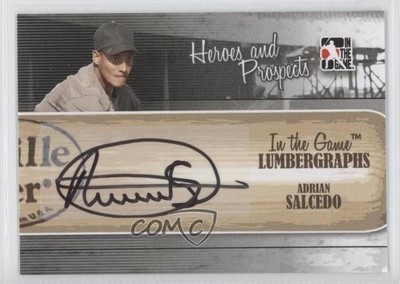 2011 ITG Heroes and Prospects Lumbergraphs /100 Adrian Salcedo #L-AS Auto 0k0