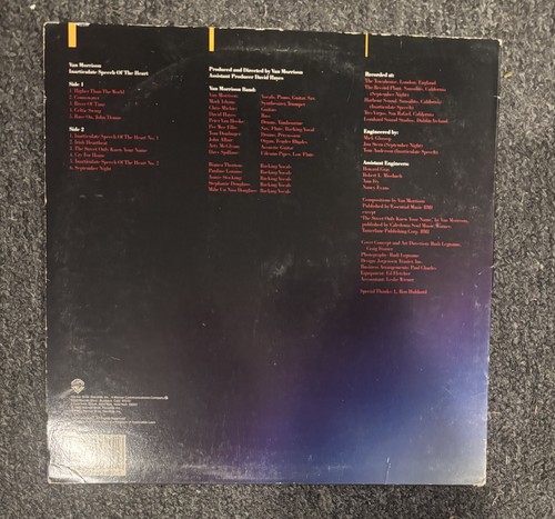 Album Van Morrison Musica Firmato Autografato Discorso Inarticolato VINILE - Foto 2 di 2