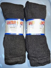 XL Ultra Soft Boot Length Diabetic Sock-USA Made-4 Pairs-13-15 Shoe Size 11-14