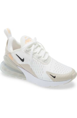 nike air max 270 peach and white