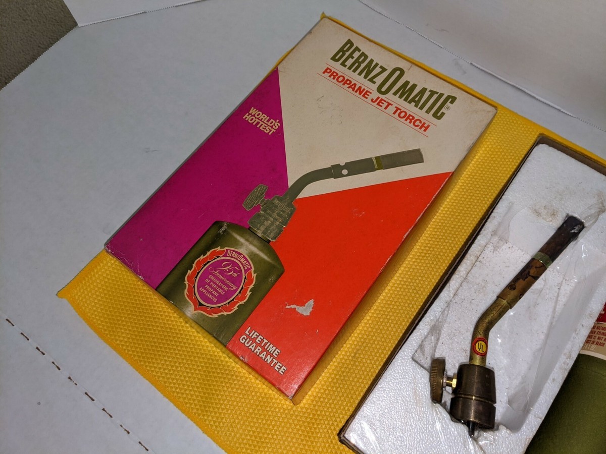 Vintage 95th Anniversary BernzOmatic Propane Jet Torch Kit in