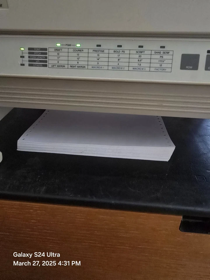 Panasonic Dot-matrix Printer KX-P1624 Bundle - Image 2 of 4