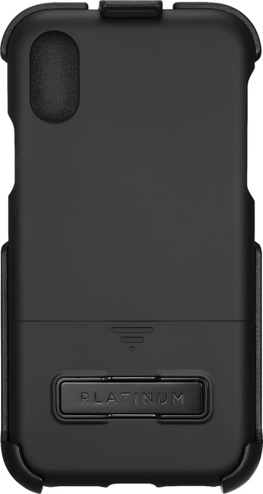 Funda Ultra Protectora Platino con Funda/Soporte para Apple iPhone XS Max Negra Foto 3 de 4