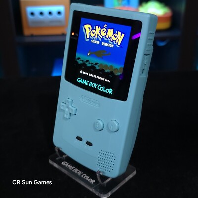 Game Boy Color Rouge Custom – Écran OLED Neuf, Ampli Audio, Kit Coque Et Fix Son (reconditionnée)