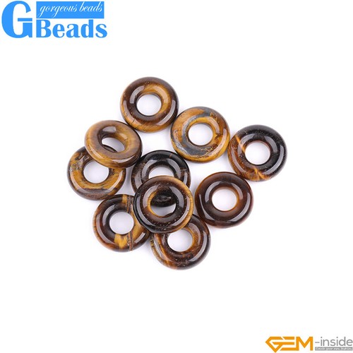 Donuts Chakra Semi Precious Scraping Beads Jewelry Making Beads 15" 3pcs 20mm - Picture 68 of 88