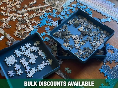 Jigsaw Puzzle Sorting Trays, Stackable and Nesting - 3D Printed