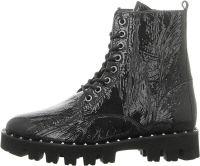 Hogl Damenstiefel aus schwarzem Lackleder