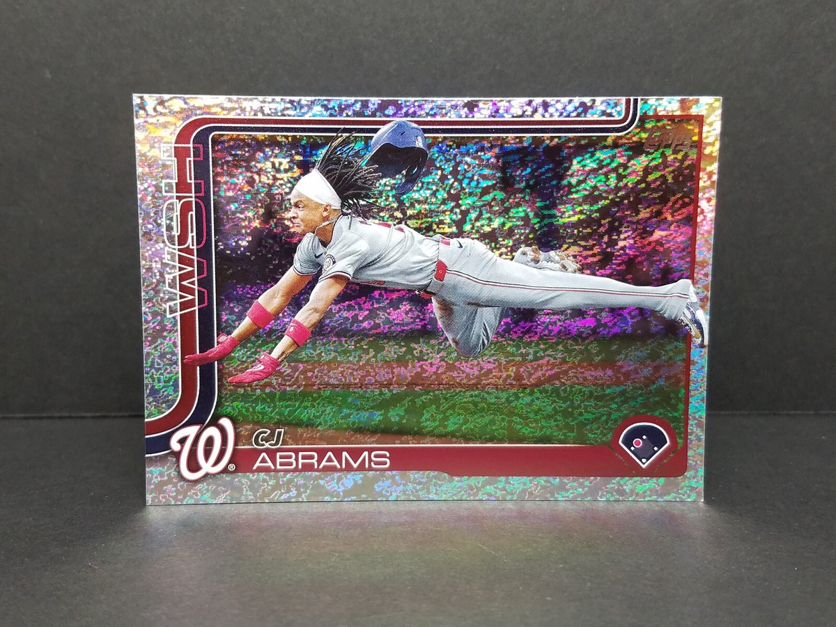 2025 Topps #122 CJ Abrams, Washington Nationals - Holo Foil 