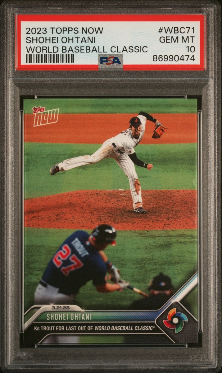 PSA 10 GEM MINT 大谷翔平 TOPPS NOW WBC-71 2023 TOPPS NOW WBC71 SHOHEI OHTANI TEAM JAPAN PSA 10 GEM