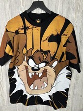 Vintage 90s Style Looney Tunes AOP All Over Print Taz  CRUSH  T Shirt Limited