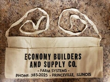 Defunct Economy Builders Supply Company Nail Apron From Princeville, Illinois