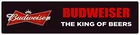 Budweiser | Branded Premium Decorative Plastic Display Sign | 6"h x 24"w