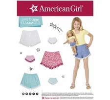 Simplicity Sewing Pattern D0682 Child's & 18" Doll Shorts Americal Girl SZ 7-14