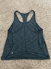 Lululemon Train Times Tank Womens Size 6 Teal Racerback Cotton Blend EUC — photo 2