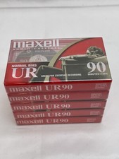 Maxell UR-90 Audio Cassettes - 5 Pack NOS
