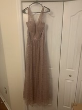 mori lee  desert rose dress with pockets