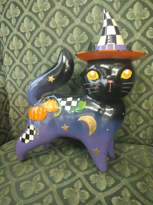 Mackenzie Childs Halloween FORTUNE TELLER BLACK CAT 13