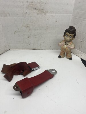 68 69 AMC / Mopar front seat belt RED Retractor Buckle American Safety ...