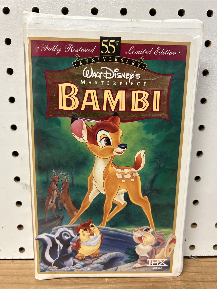 Walt Disneys Bambi Masterpiece (55th Anniversary Limited Edition) VHS 9505