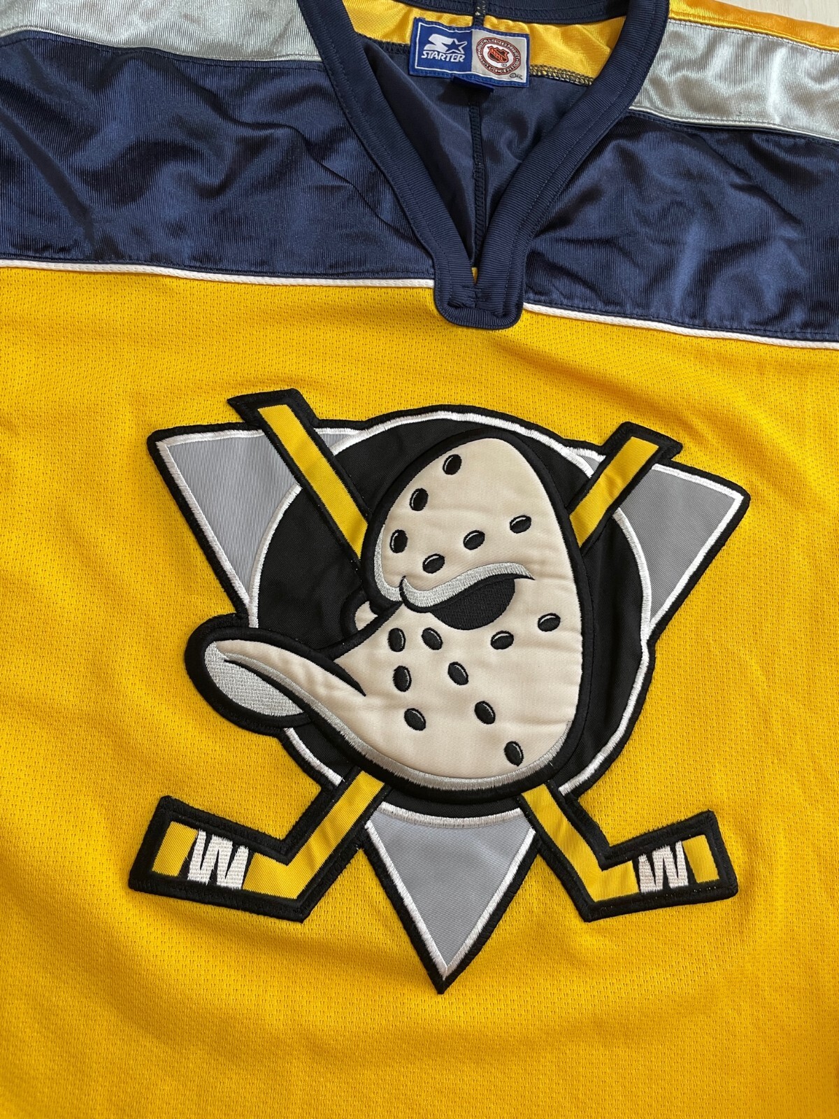 Maillot Hockey CCM Vintage Anaheim Mighty Ducks - Taille L Enfant - Fabriqué Au Canada