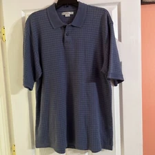 Geoffrey Beene Blue Golf Polo Size Large