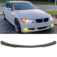 Fits 06-13 BMW E90 E92 3 Series PU Front Bumper Lip Splitter Spoiler Black