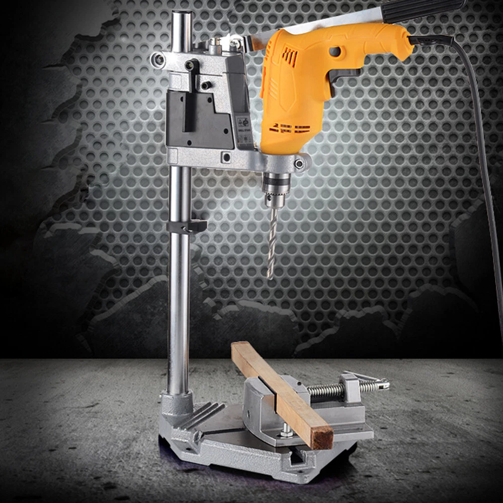 Adjustable Hand Drill Press Bench Stand Work Bench Pillar Clamp Drilling  Collet | eBay