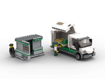 LEGO  Geldtransporter mit Tresor Geld Gold Palette I aus City Set 60198 NEU