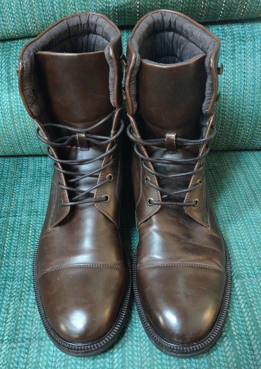 Kenneth Cole Reaction Let’s Roll Dark Brown Leather Boots - Size 12 Kenneth Cole Men main image 3